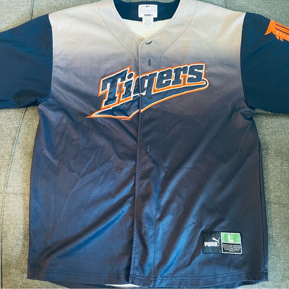 2001 MLB tigers Jersey (puma/Genuine merchandise)